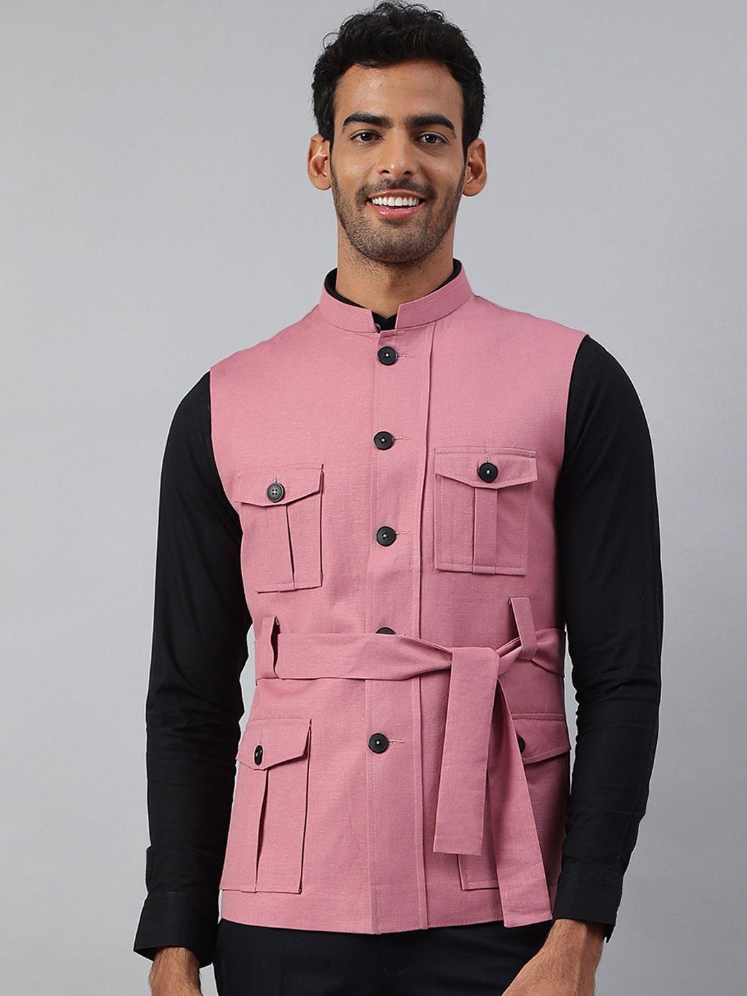 mr button men pink tailored jacket