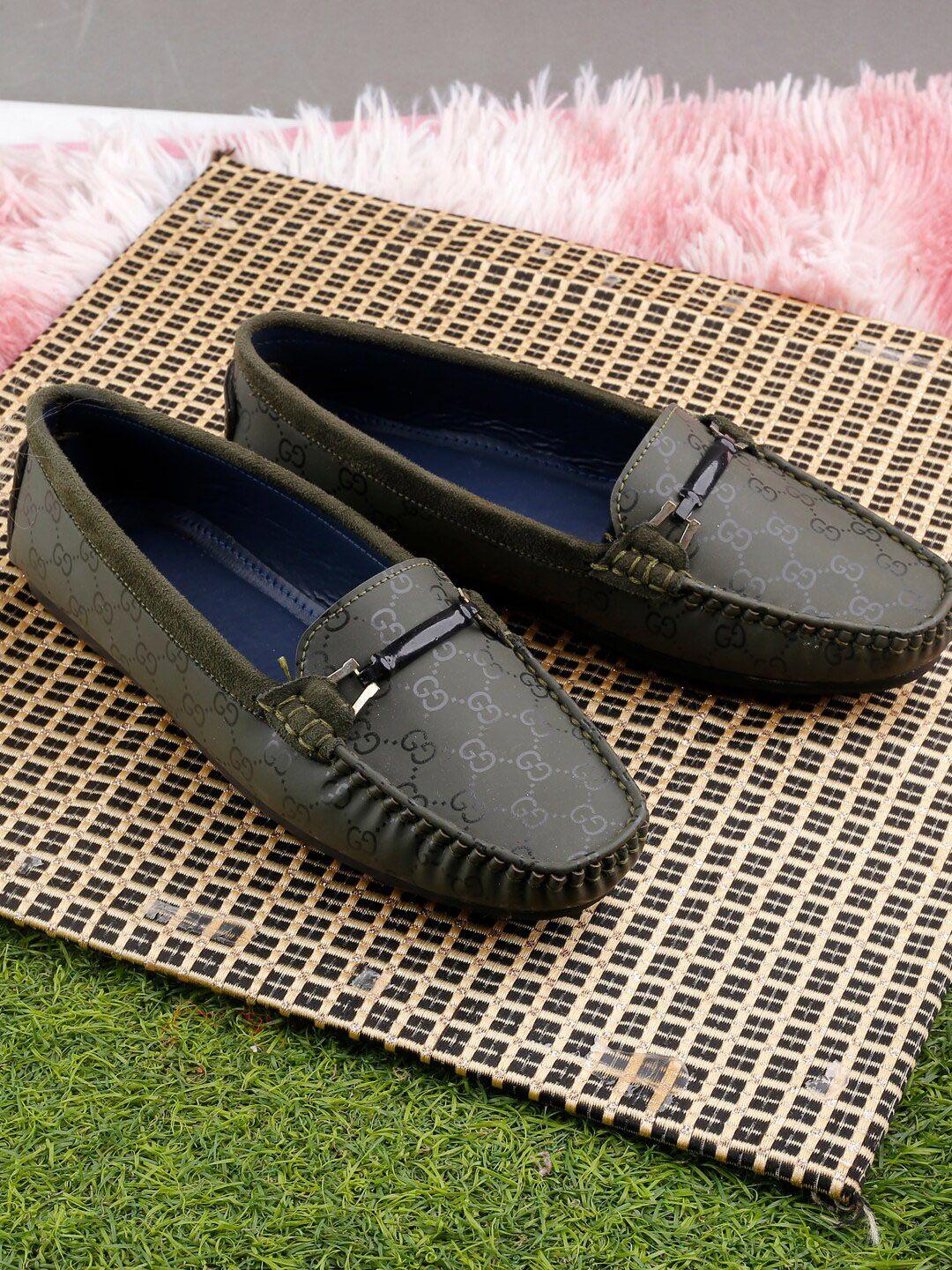 mr wonker women round toe slip on textured loafers