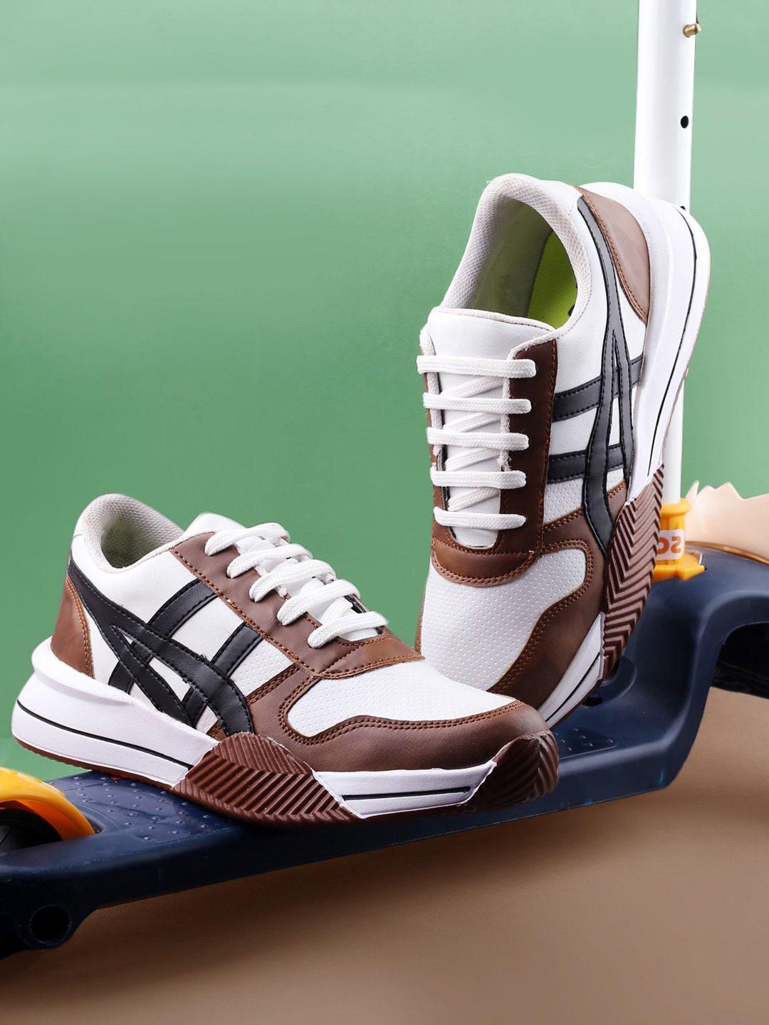 mr.wonker men deziner colourblocked waterproof lining comfort contrast sole sneakers
