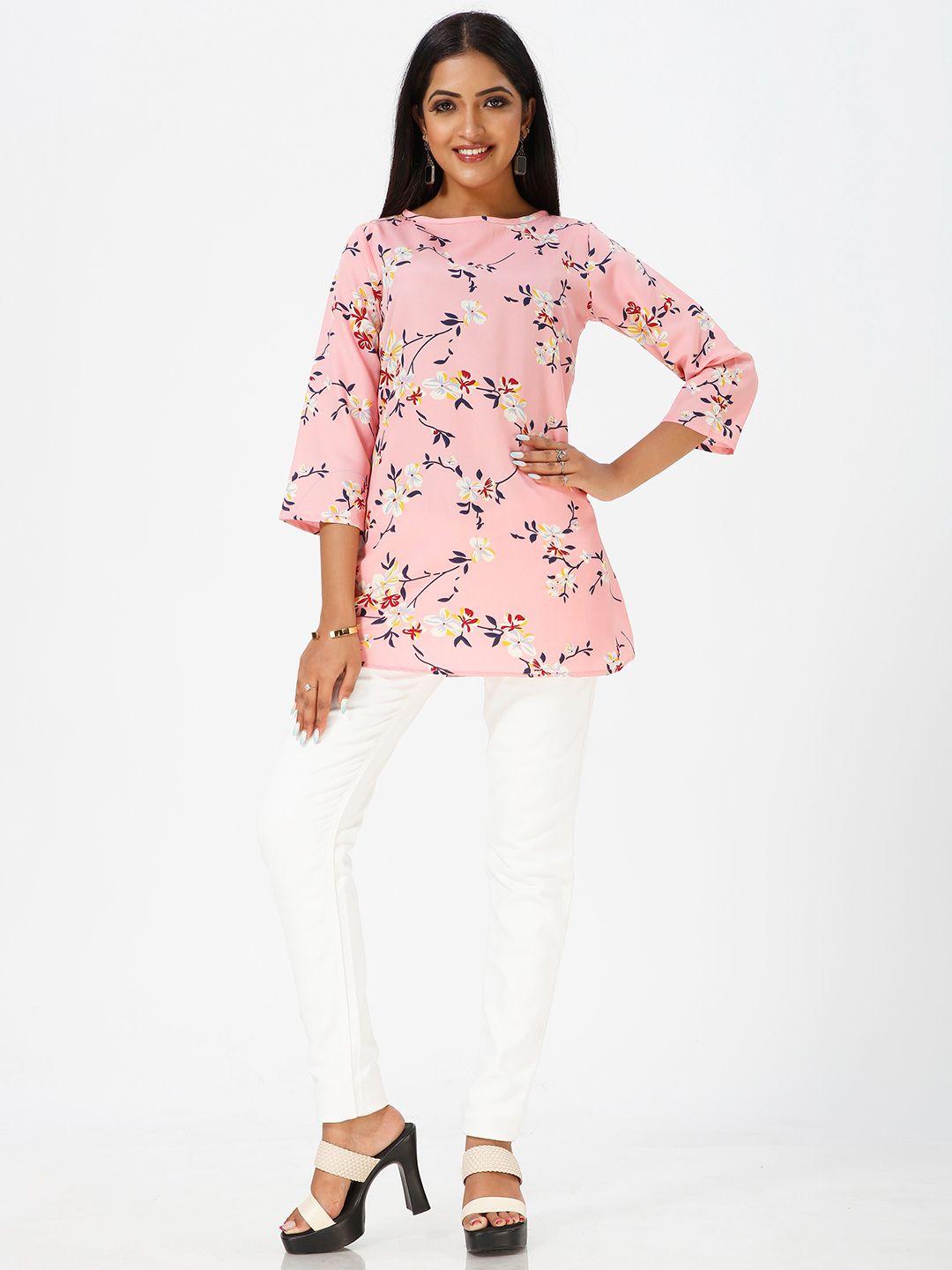 mrutbaa floral printed round neck top