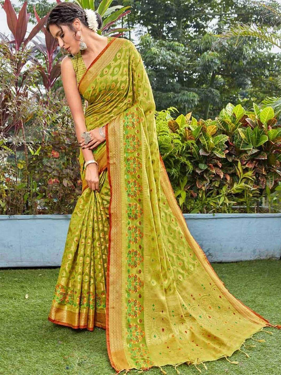 ms retail woven design zari banarasi saree