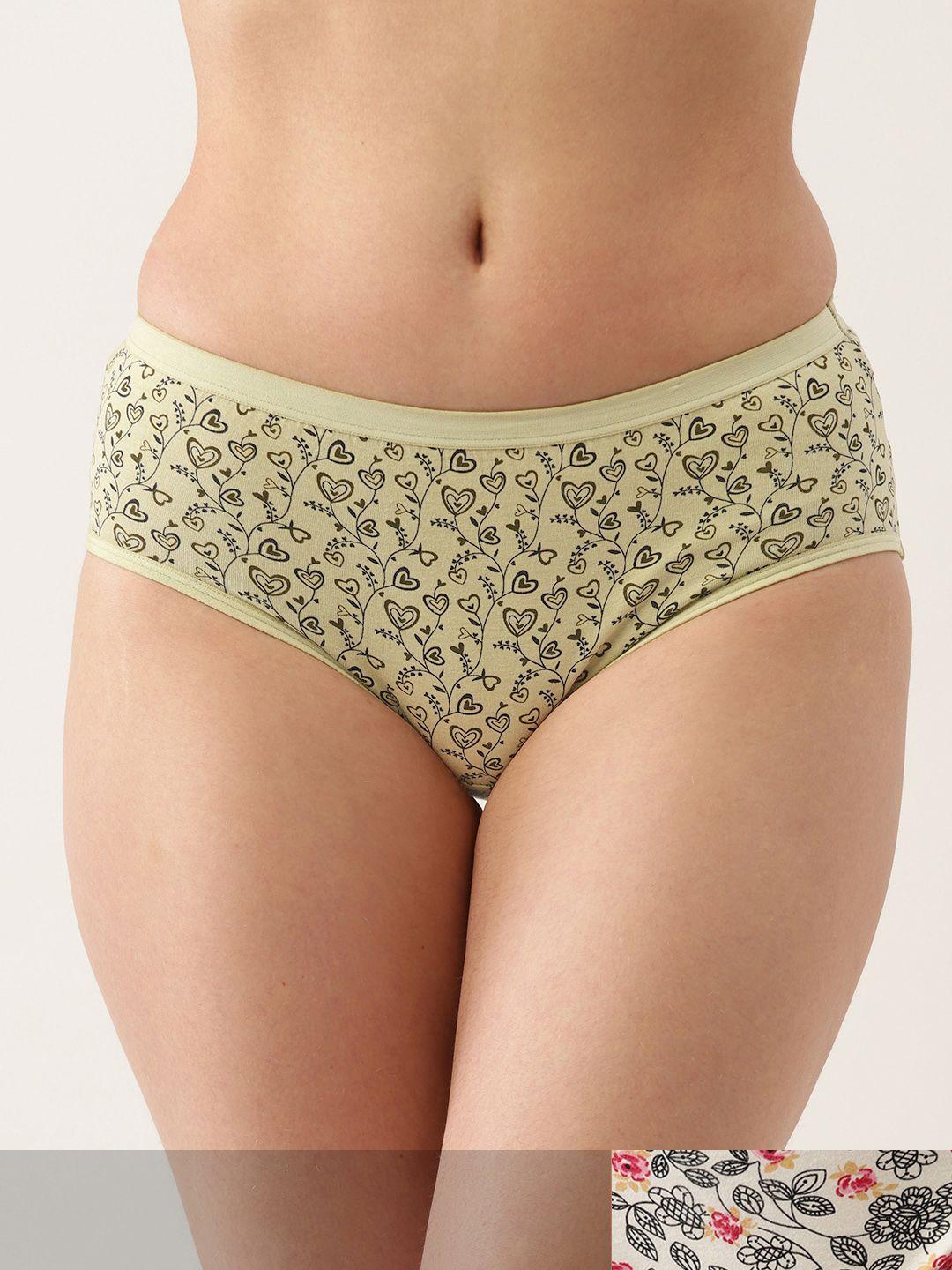ms.lingies women pack of 2 printed hipster briefs msp095s