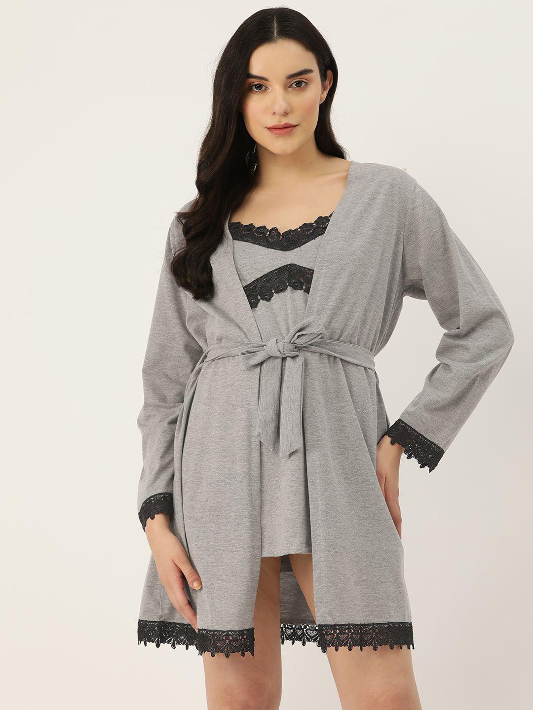 ms.lingies laced nightdress with robe