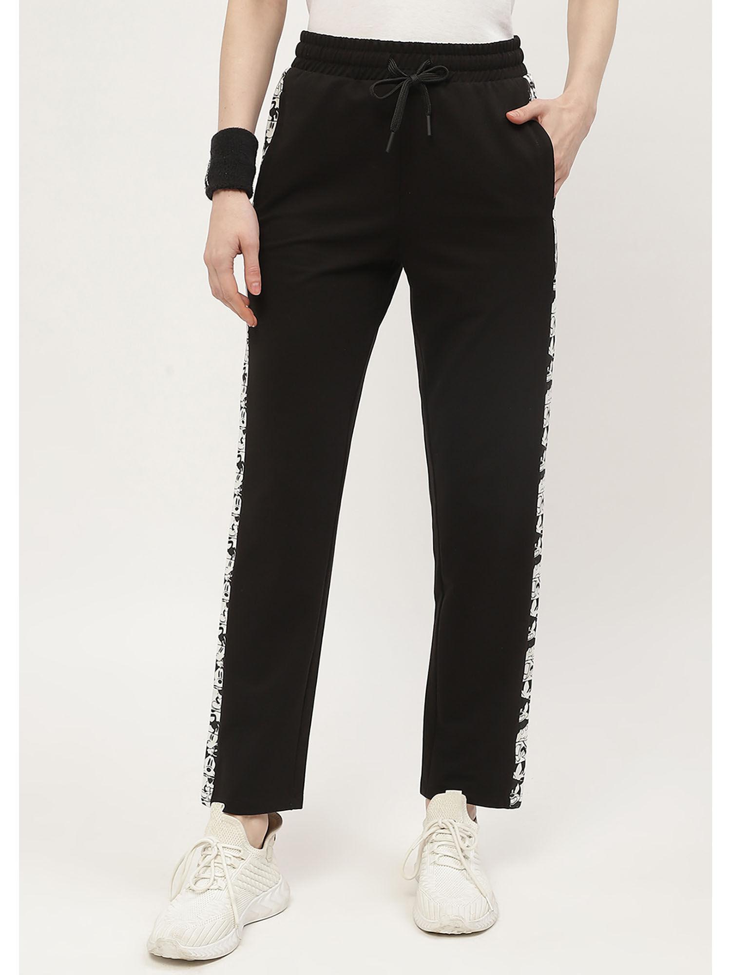 msecret disney striped black elasticated waist trouser