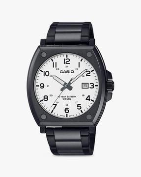 mtp-e715d-7avdf analogue watch with 3-fold clasp closure