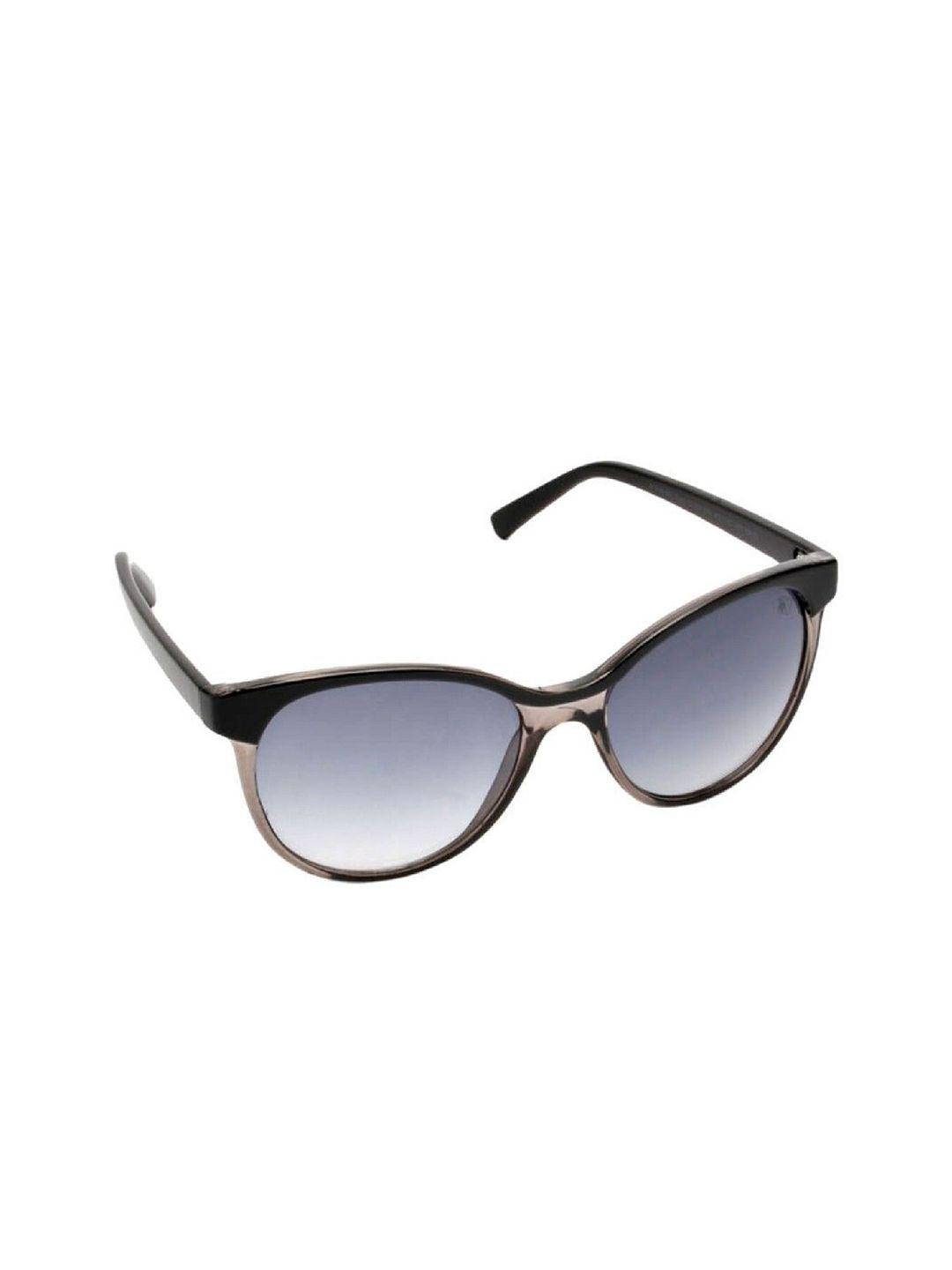 mtv unisex green lens & black cateye sunglasses with uv protected lens mtv-135-c1