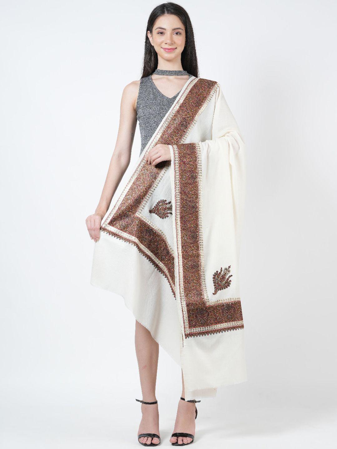 muffly ethnic motifs printed woollen shawl