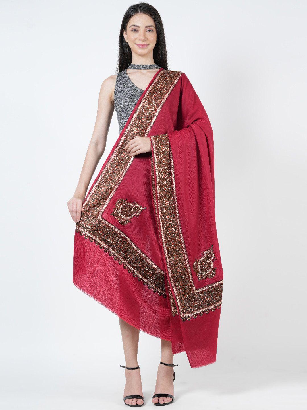 muffly ethnic motifs printed woollen shawl