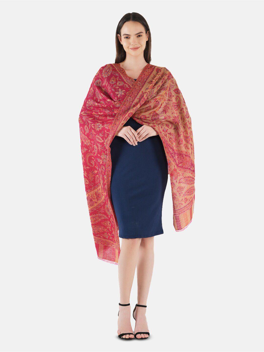 muffly women ethnic motifs woven design woollen stole