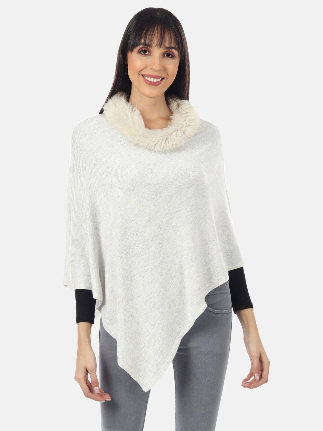 muffly women white poncho