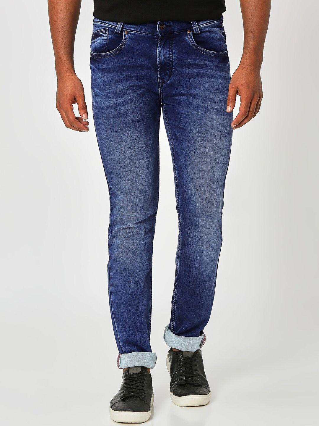 mufti men narrow fit heavy fade stretchable jeans