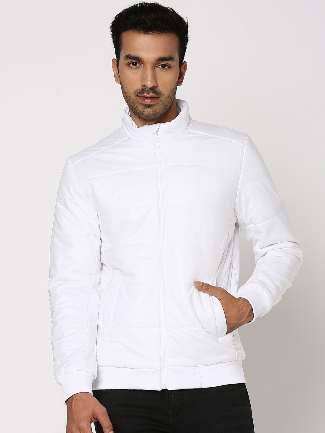 mufti mock collar lightweight slim fit padded jacket