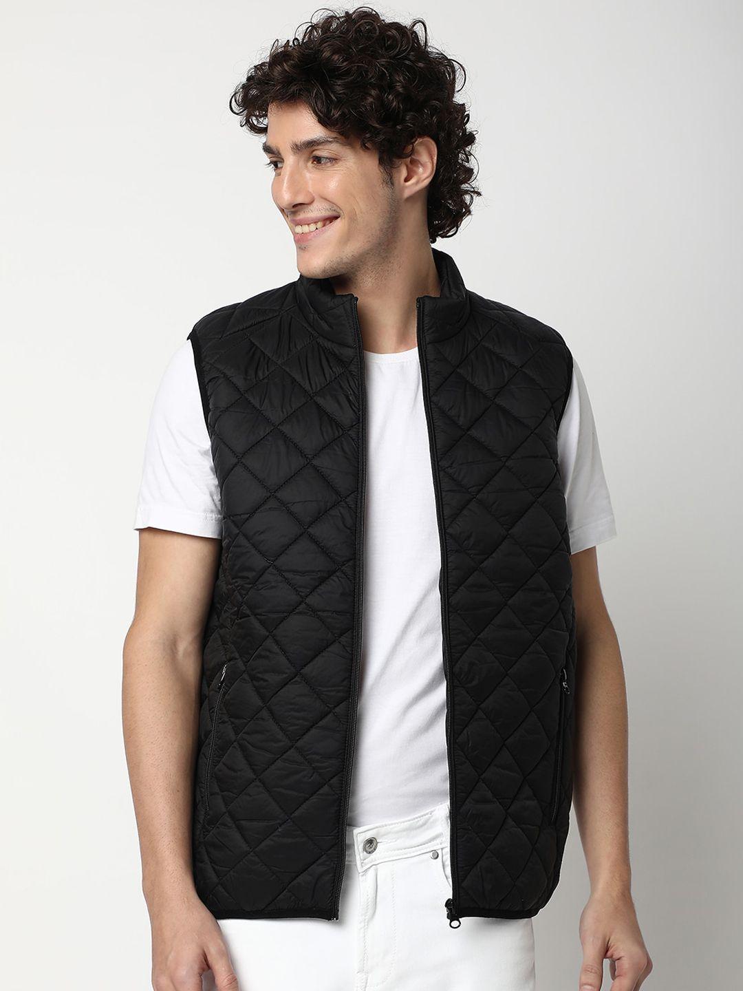 mufti stand collar sleeveless lightweight quilted jacket