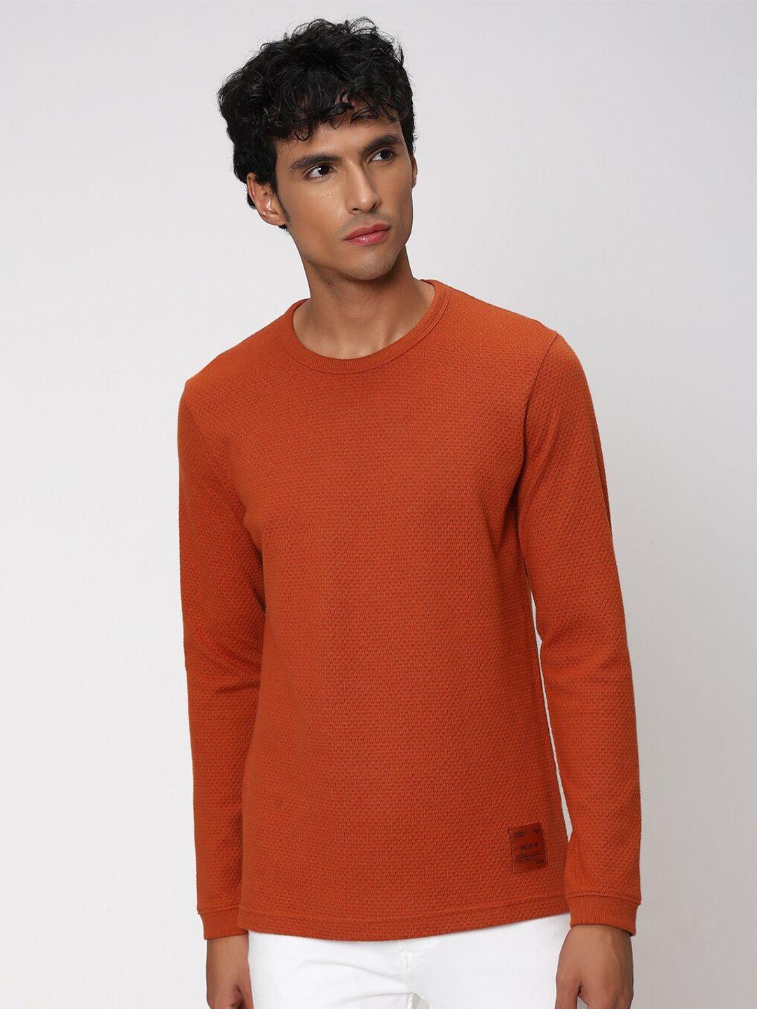 mufti crew neck long sleeves slim fit t-shirt