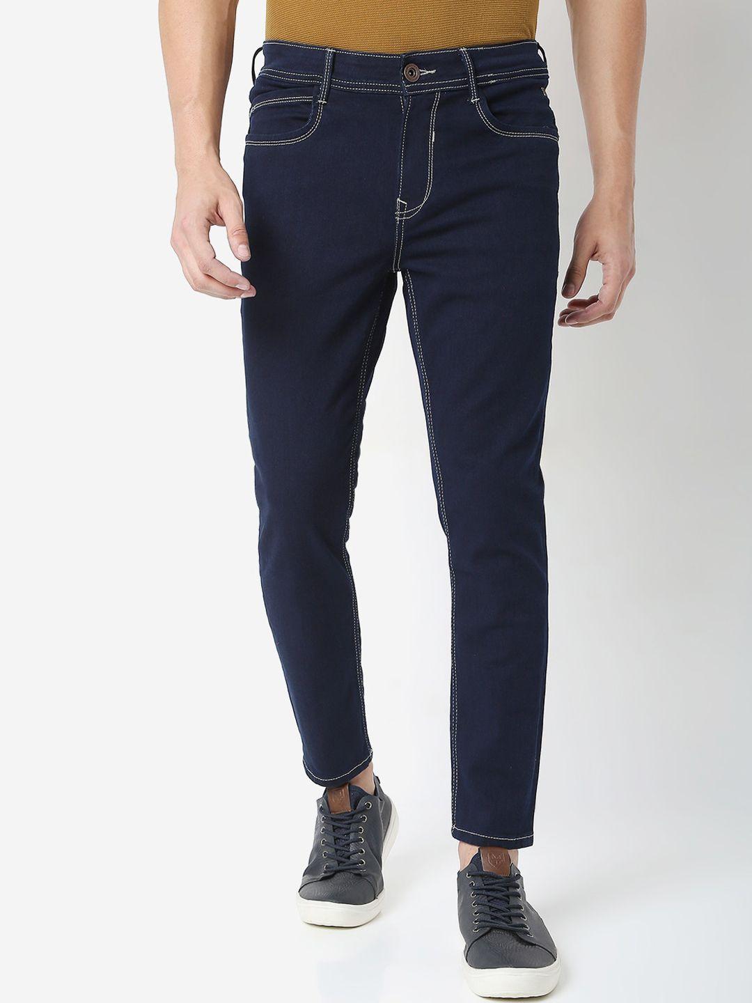 mufti men blue slim fit stretchable jeans