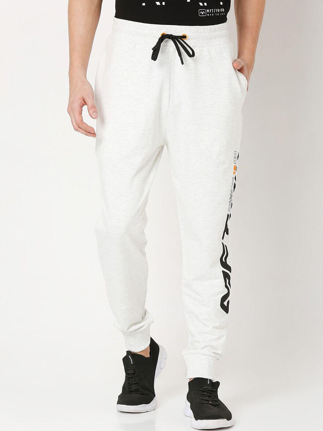 mufti men grey loose fit joggers trousers