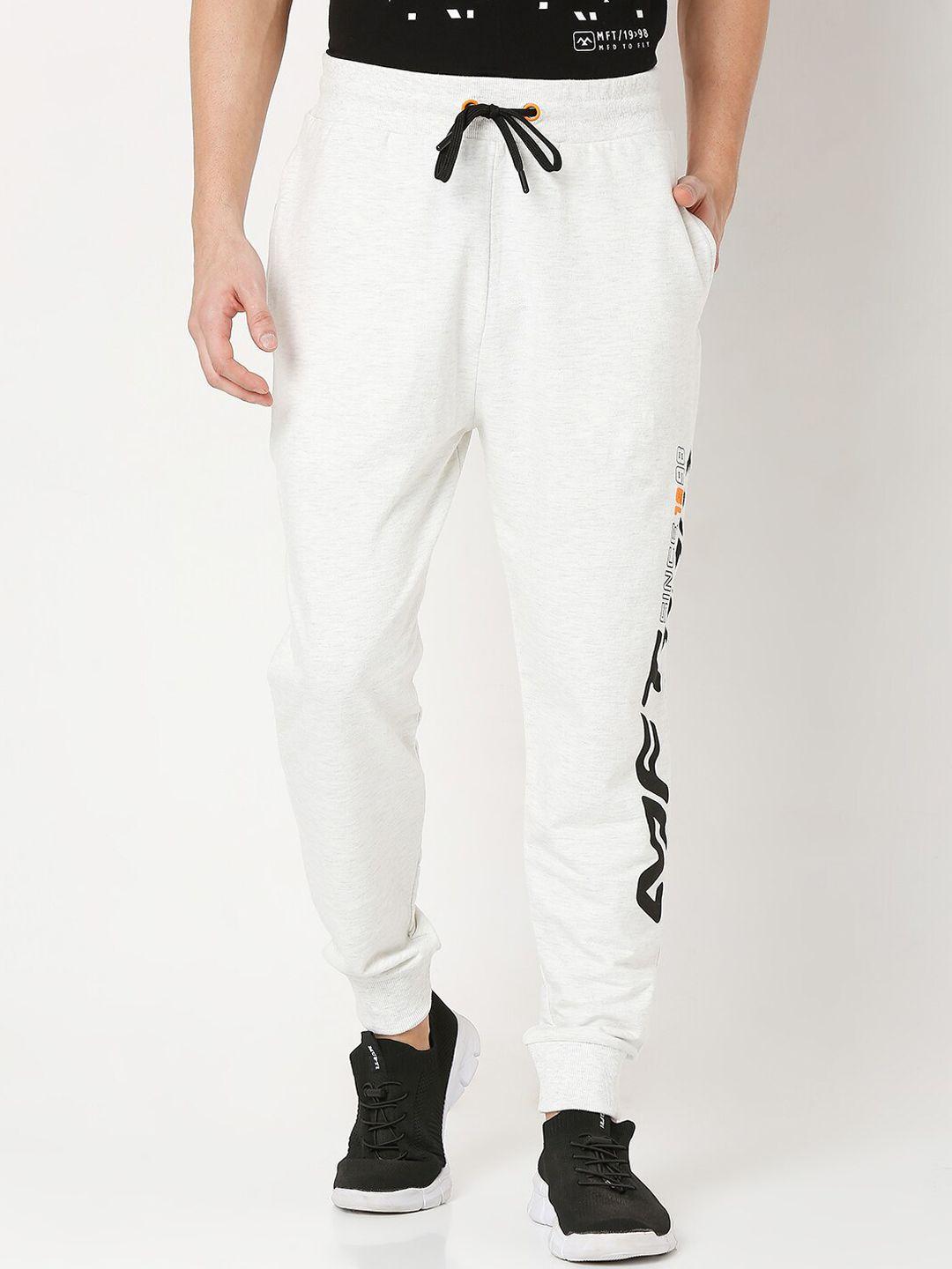 mufti men grey loose fit joggers trousers