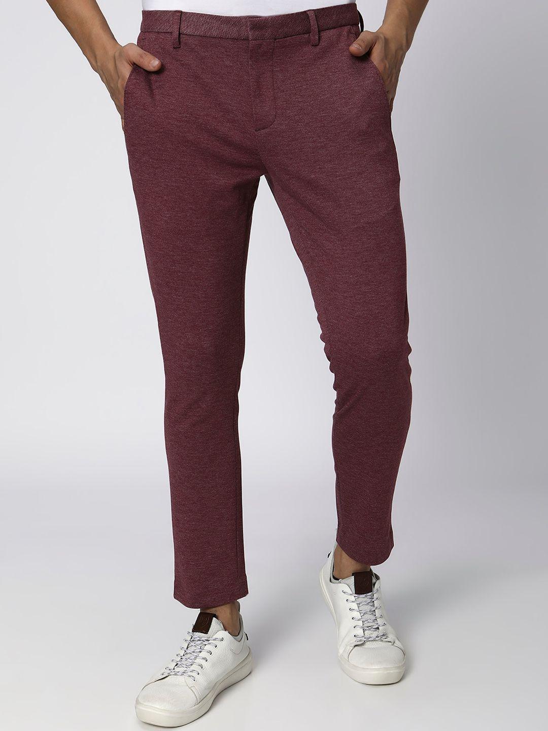 mufti men red reversible trousers