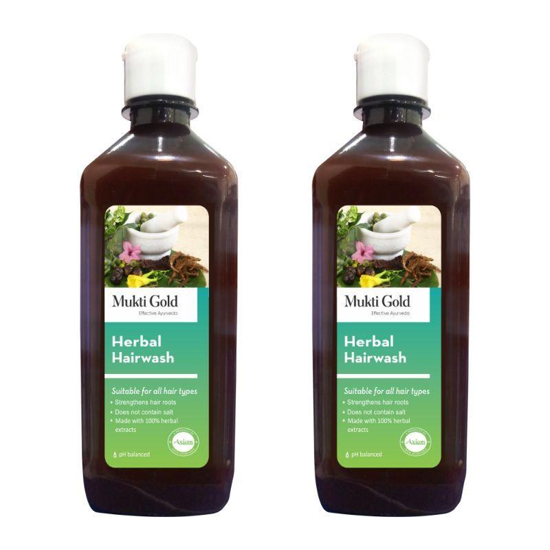 mukti gold herbal hairwash - pack of 2