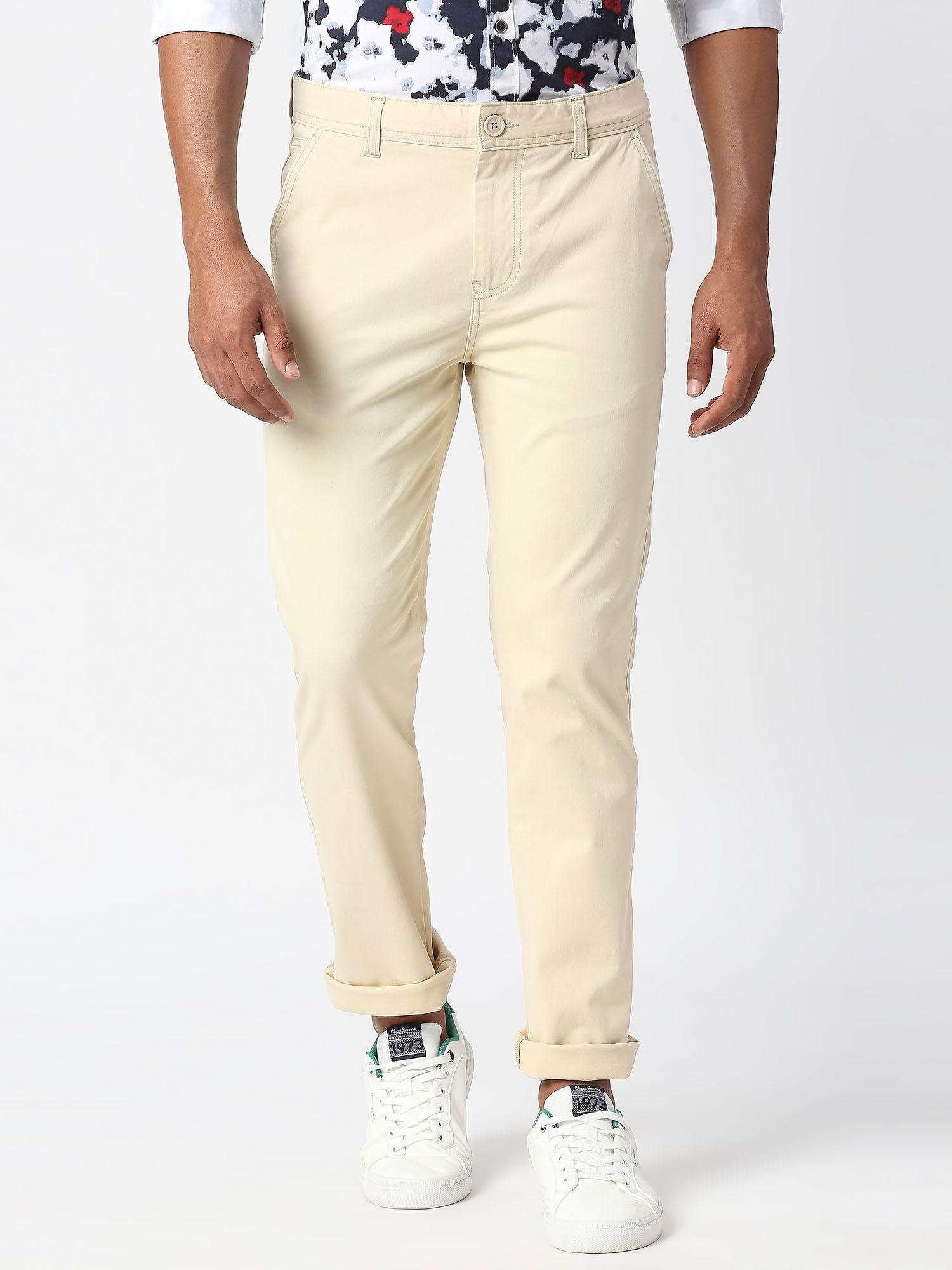 mullet casual chinos pants beige