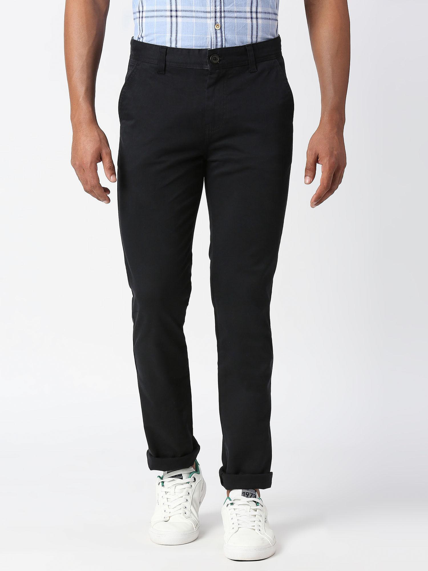 mullet casual chinos pants black