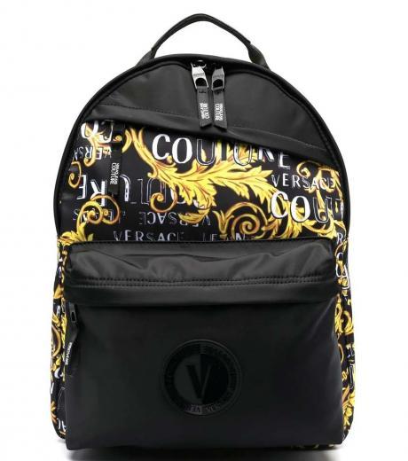 multi color baroque logo large backpack