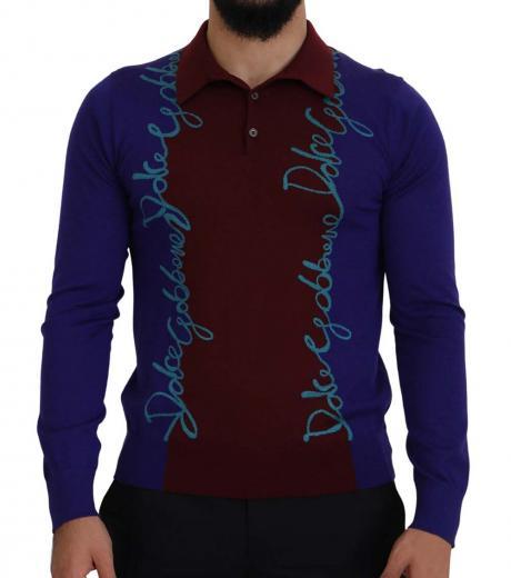 multi color vertical logo sweater