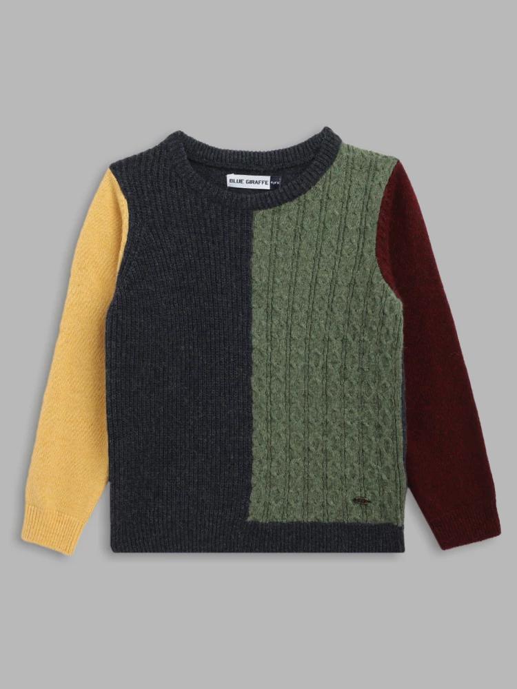 multi-solid-round-neck-sweater