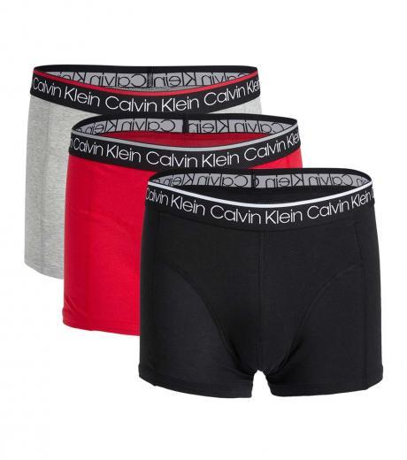 multi color 3 pack logo boxer briefs