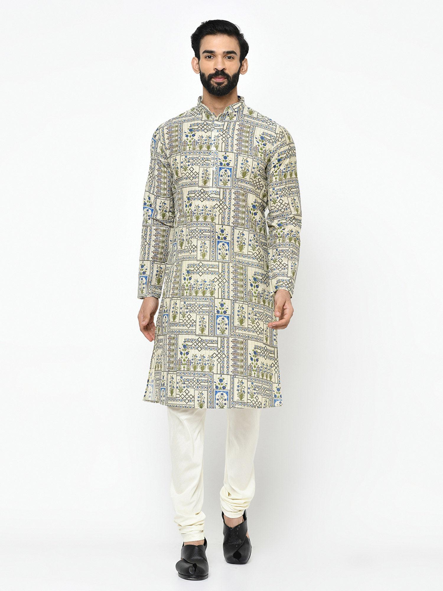 multi-color abstract kurta