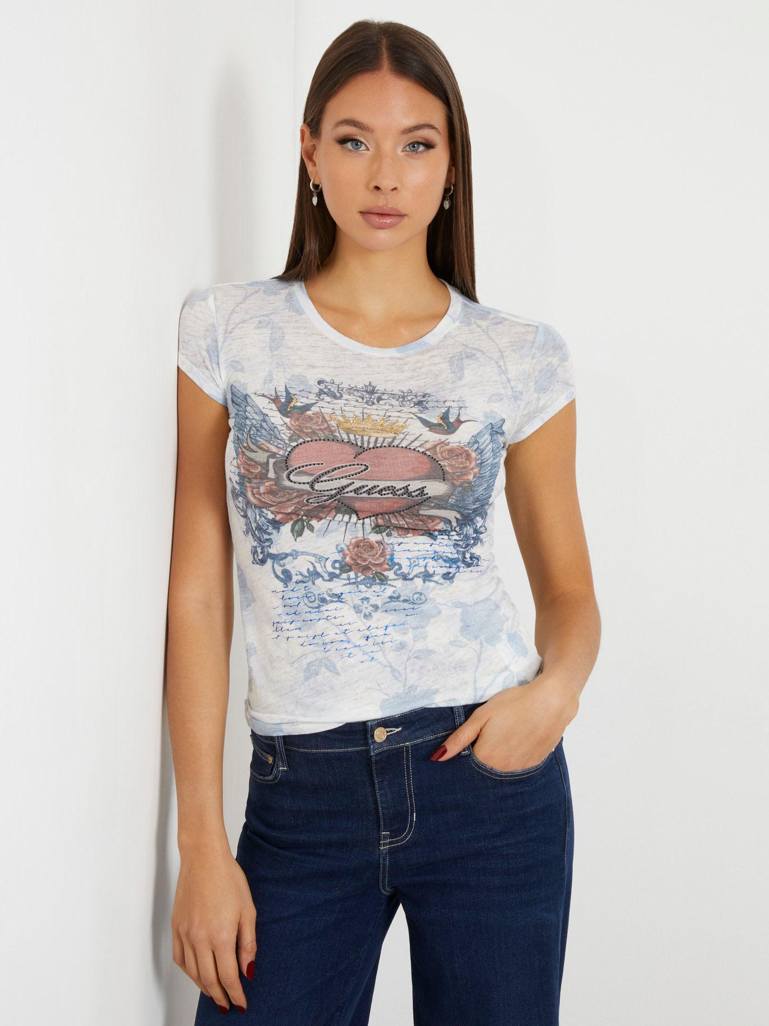 multi color all over print t-shirt