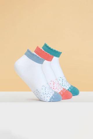 multi color block cotton nylon polyester elastane women socks