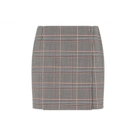 multi color checkered staffa mini skirt