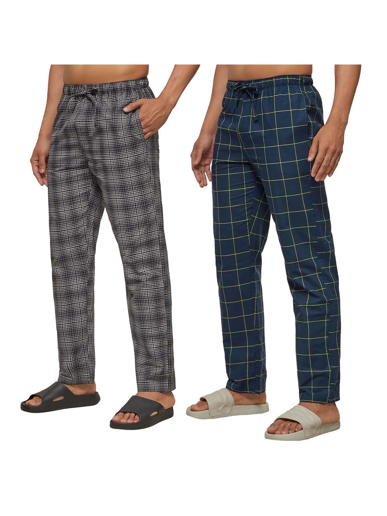 multi-color checks pyjama (pack of 2)