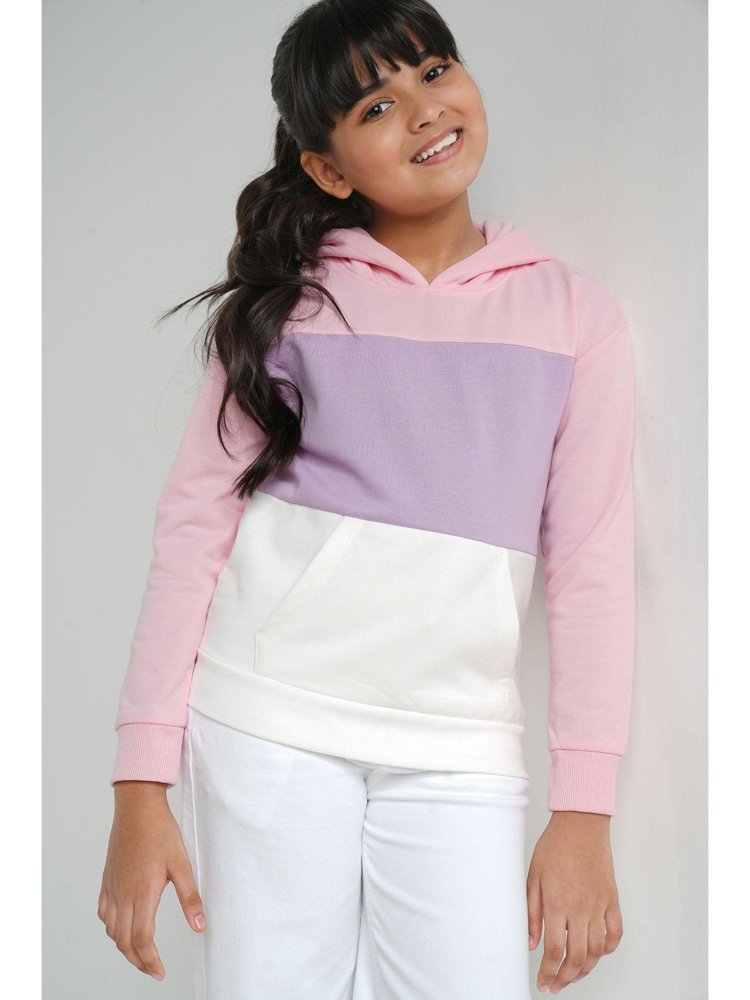 multi-color colorblock sweatshirt
