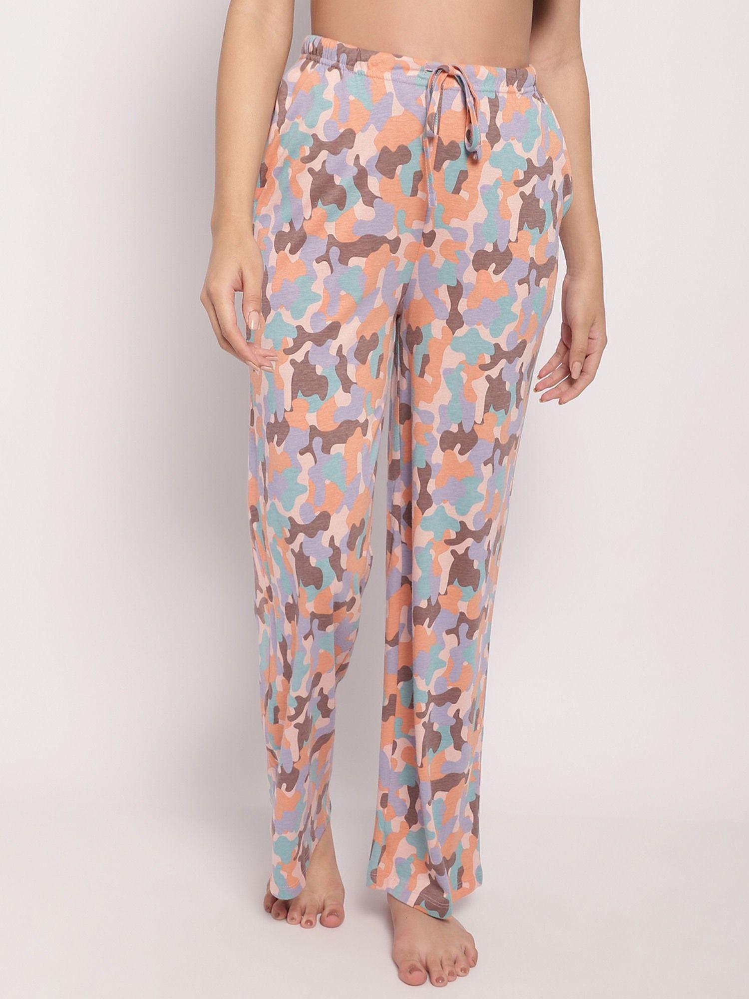 multi-color conversational print lounge pants