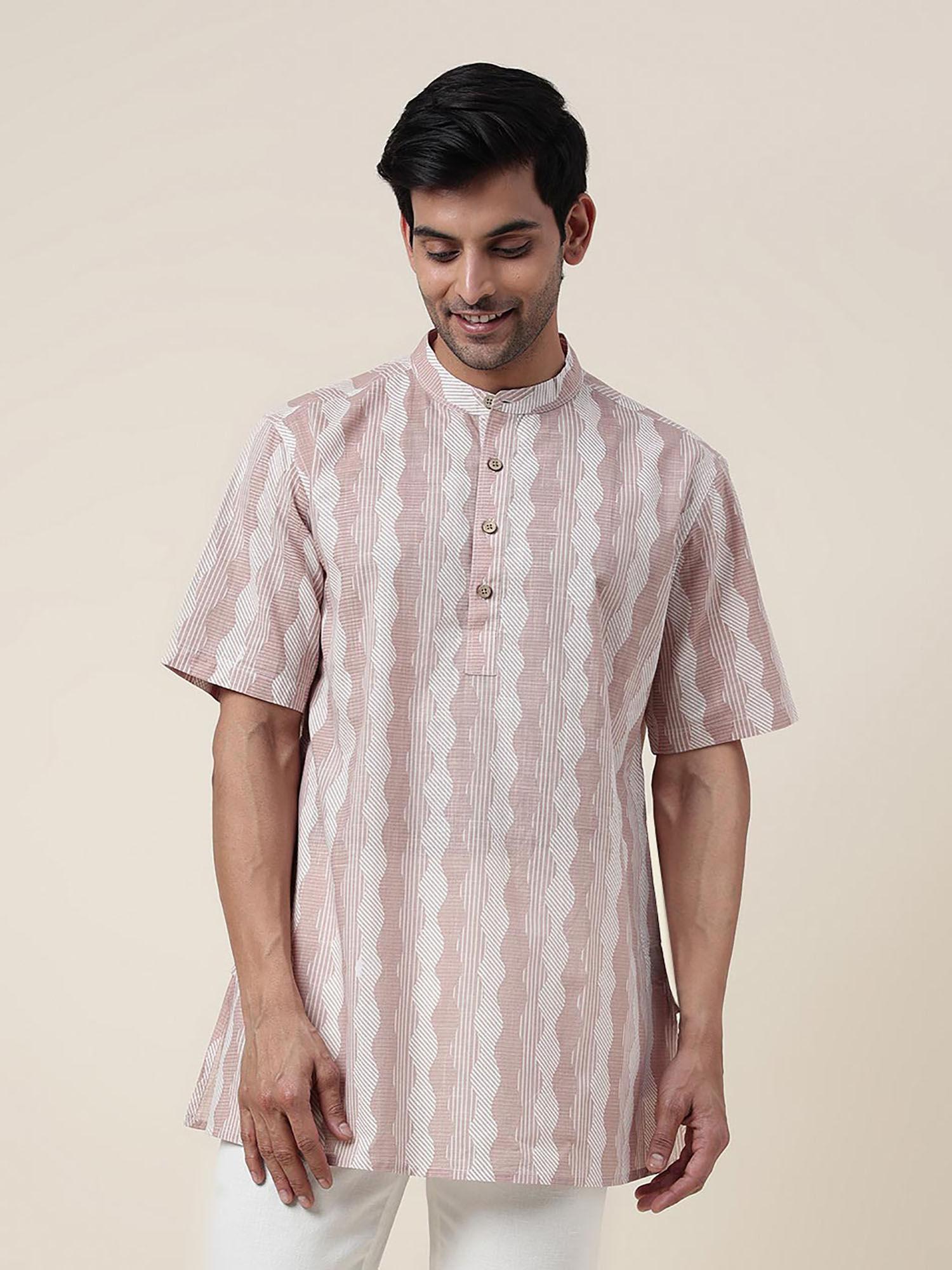 multi-color cotton printed short kurta