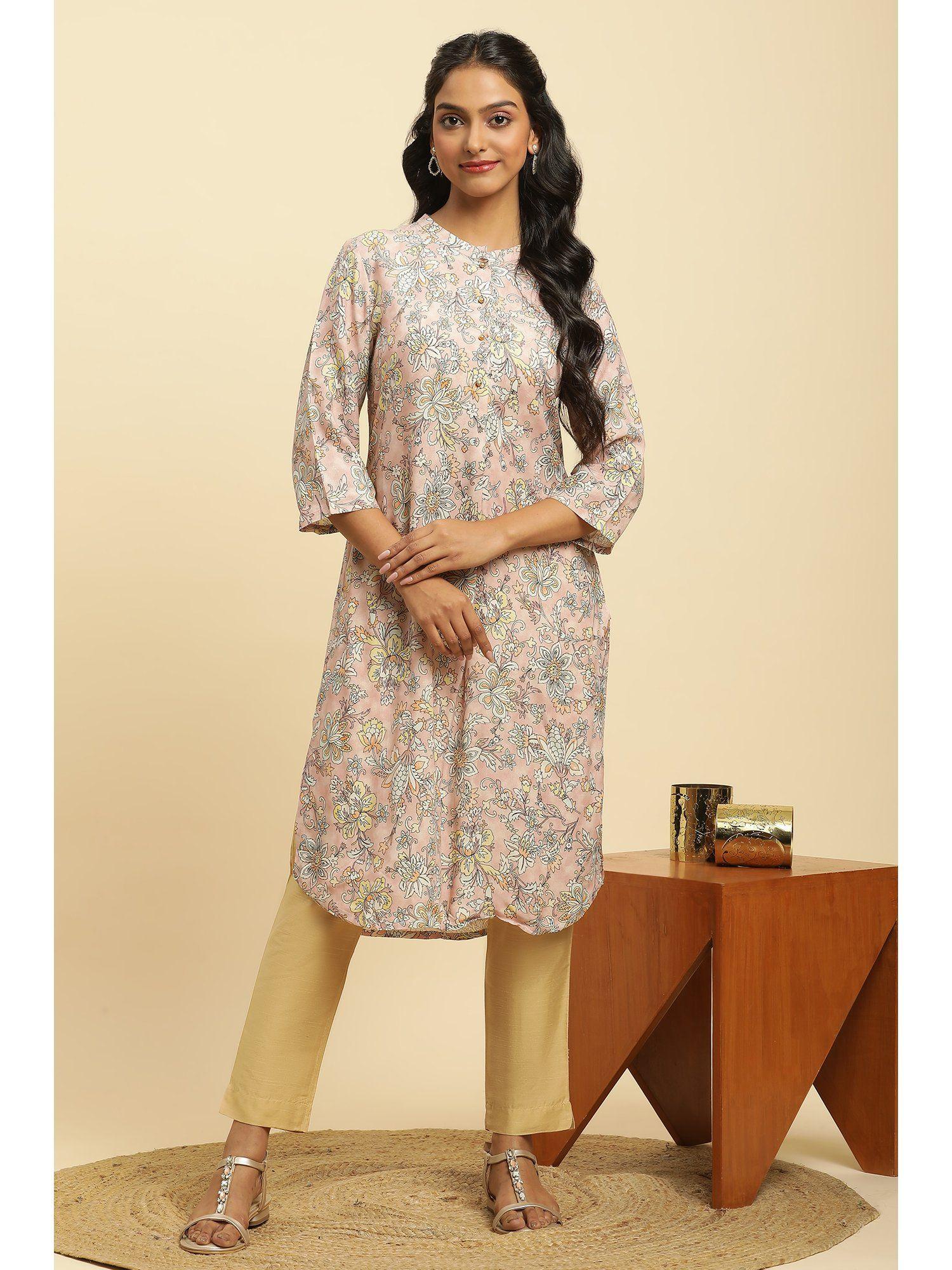 multi-color floral kurta