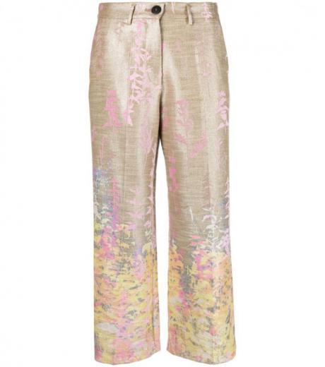 multi color heaven jacquard trousers