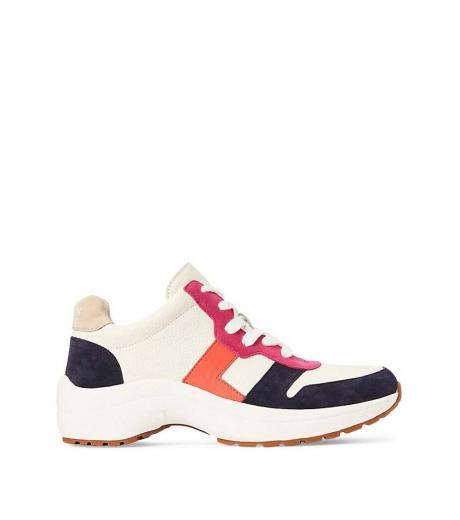 multi color leather sneakers