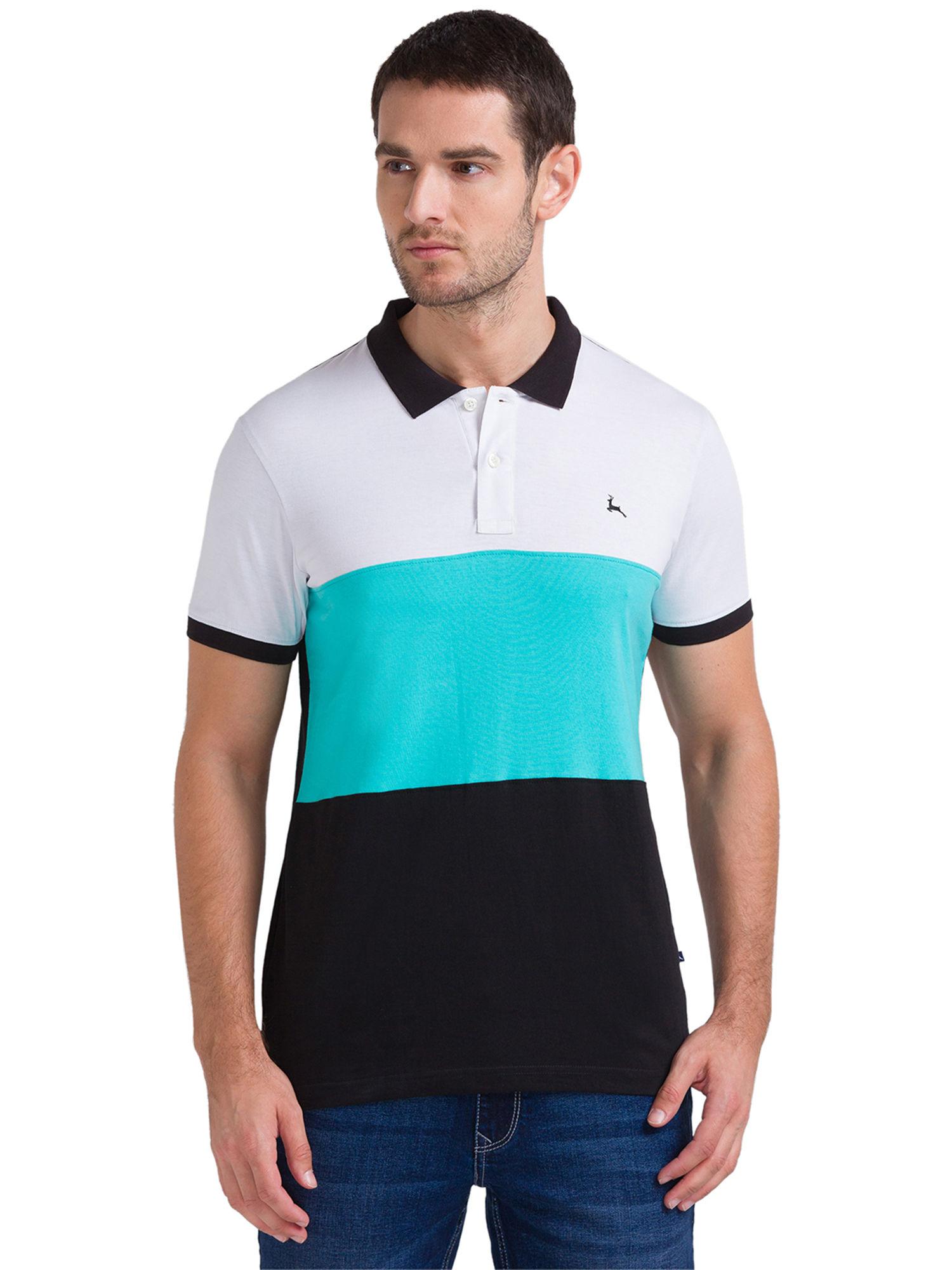 multi-color polo t-shirt