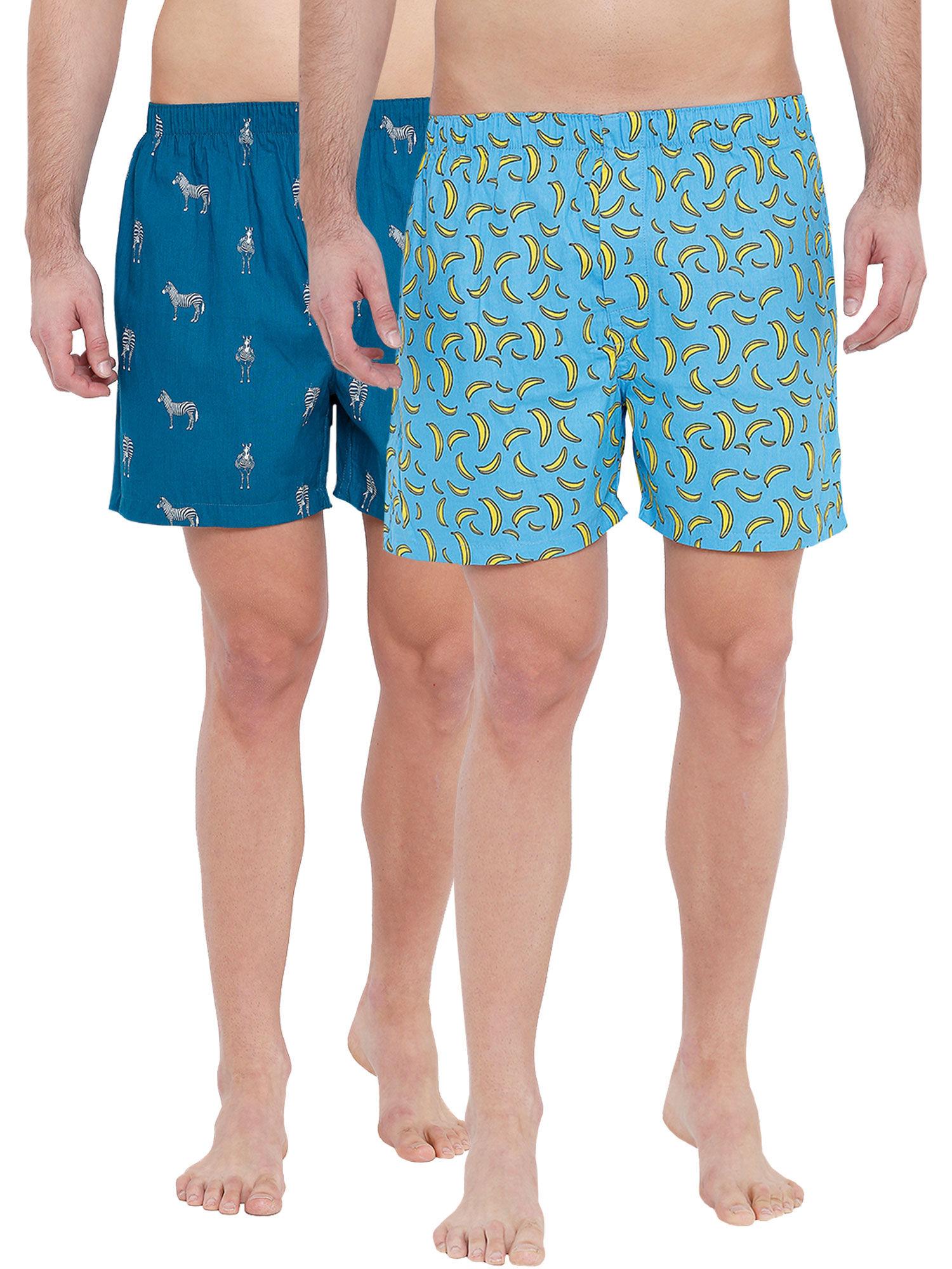 multi-color printed boxer (pack of 2)