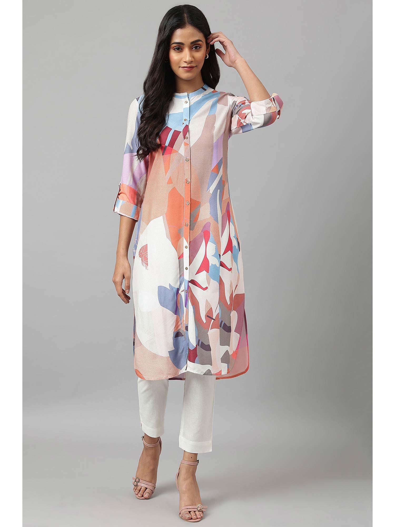 multi-color printed kurta