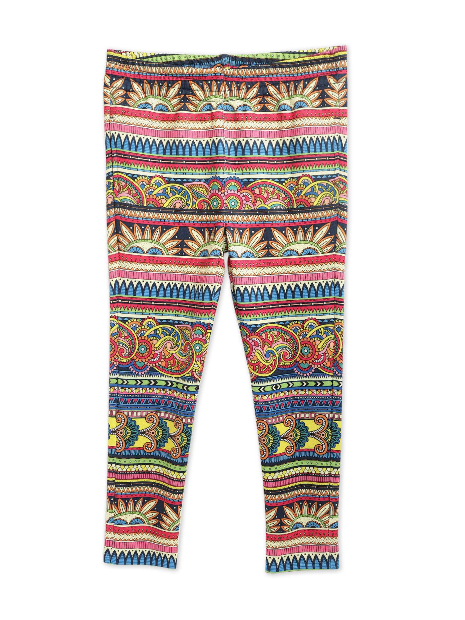 multi-color printed legging