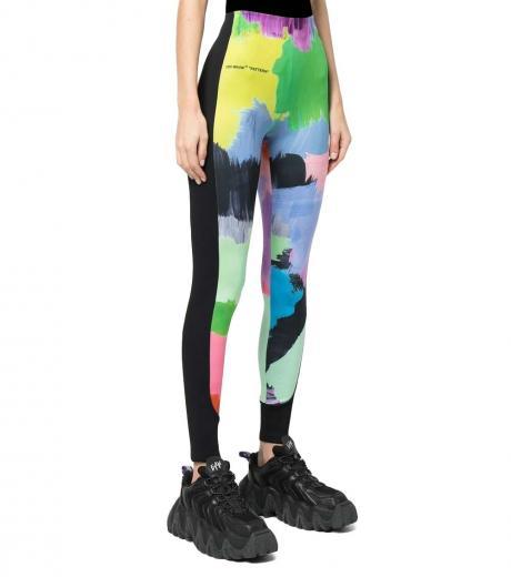 multi color printed leggings