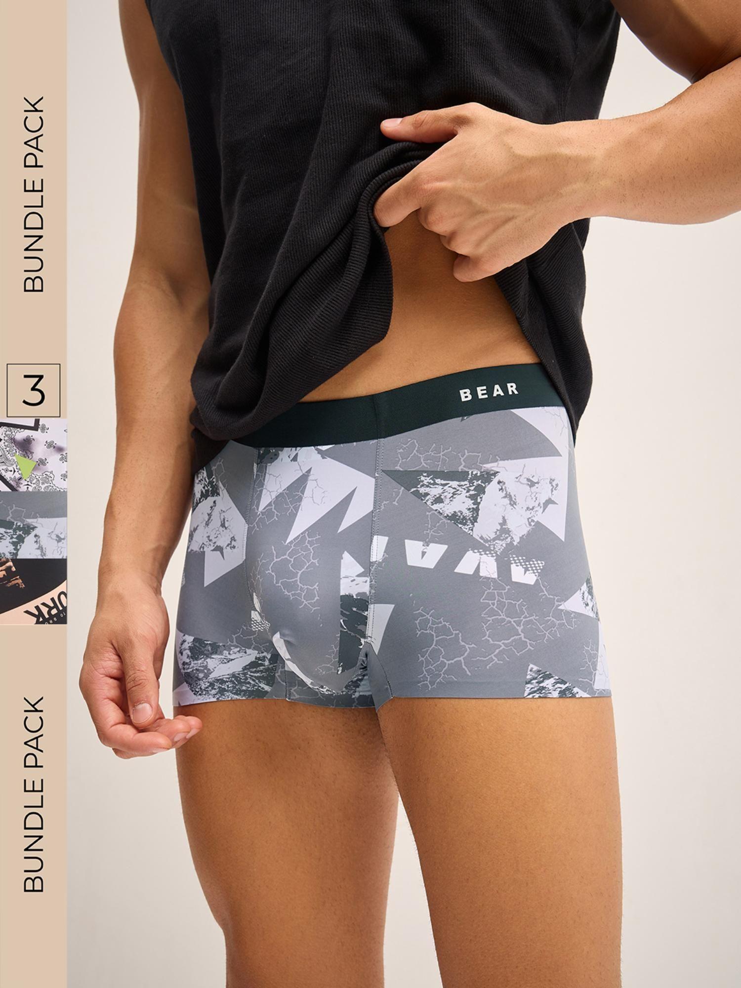 multi-color printed modal trunks (pack of 3)