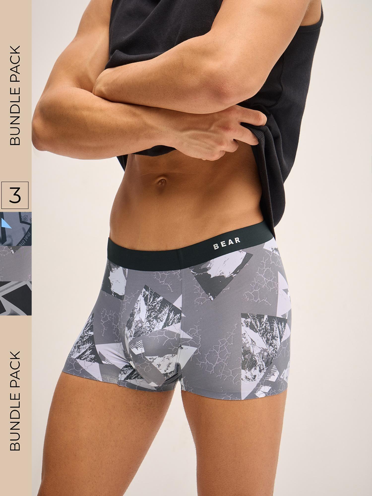 multi-color printed modal trunks (pack of 3)