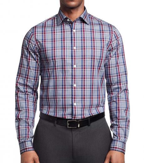 multi color regular fit plaid shirt