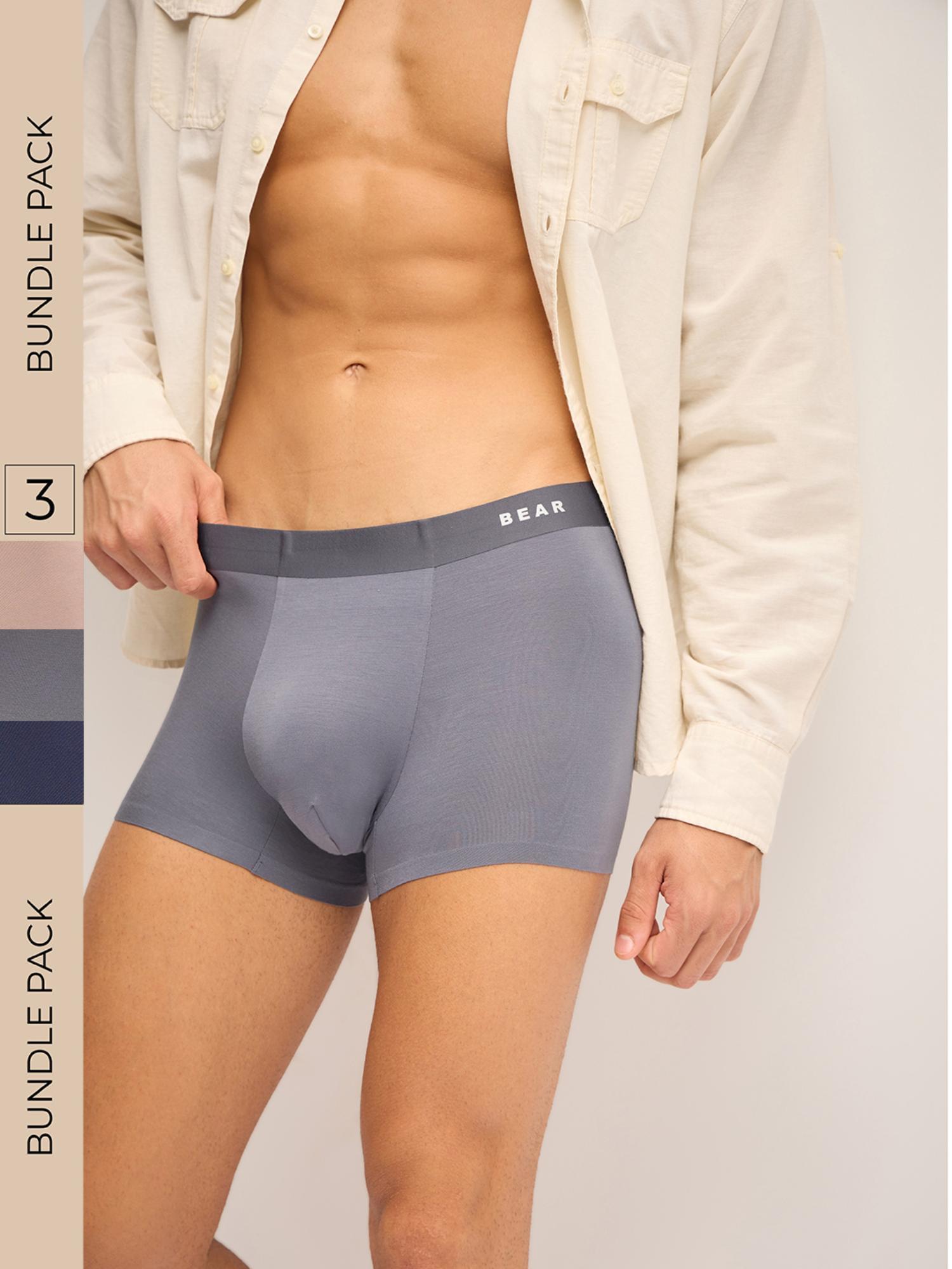 multi-color solid modal trunks (pack of 3)