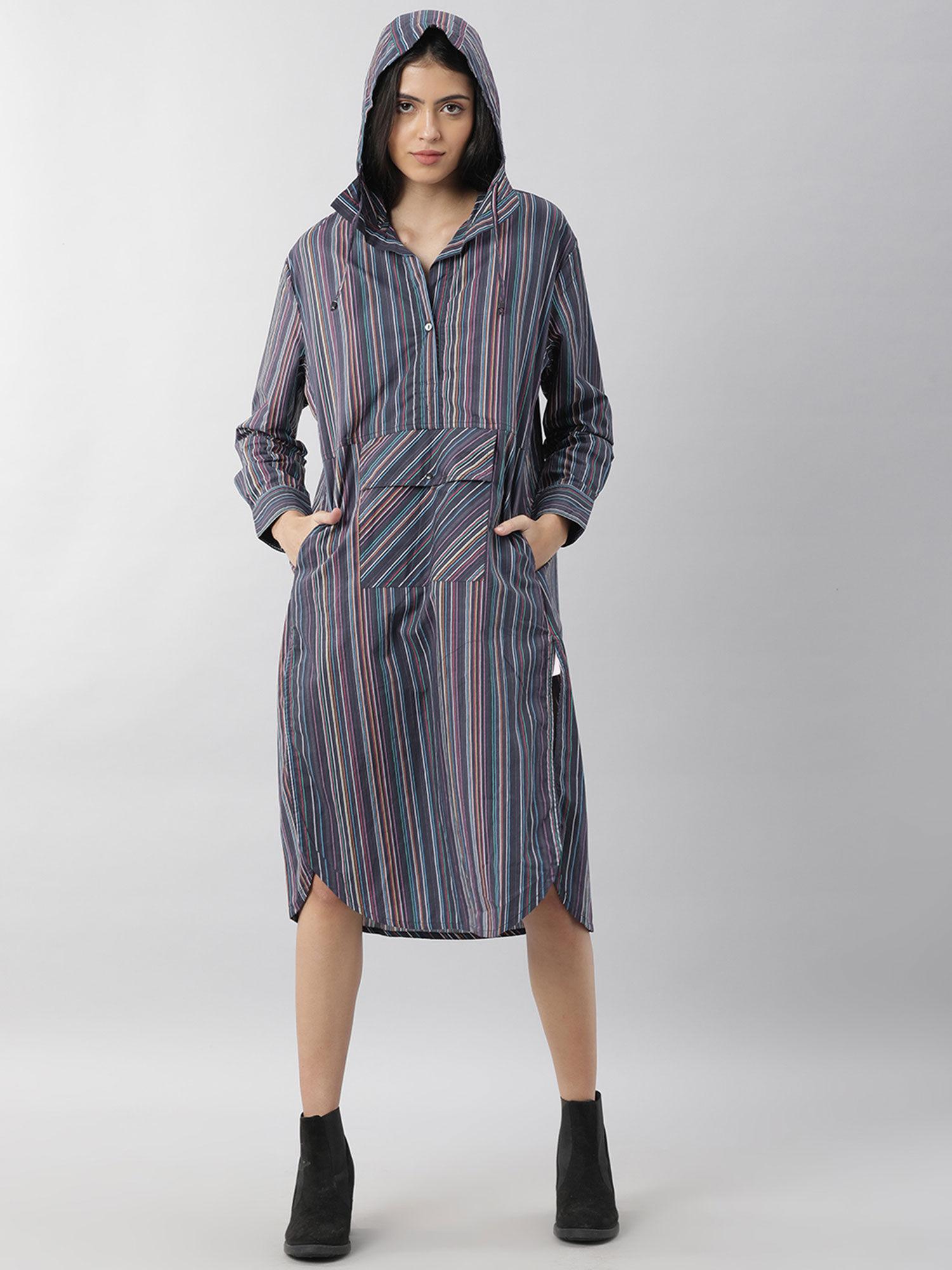 multi-color stripes dress